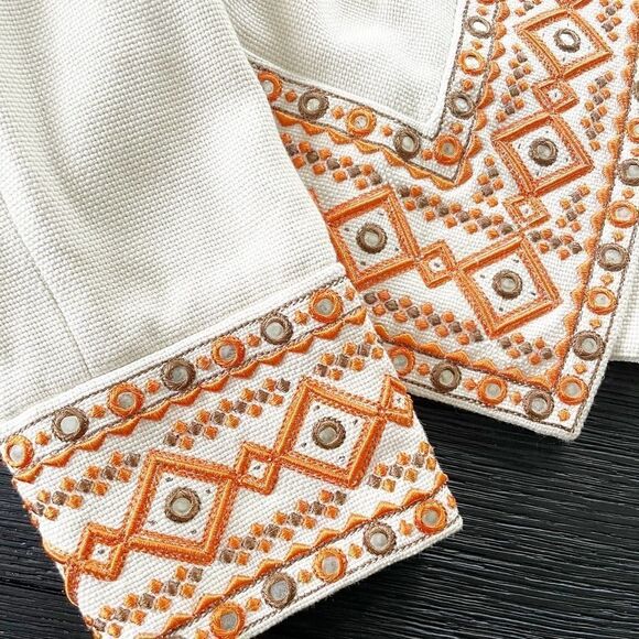 TORY BURCH Orange Embroidered Evening Jacket US 2 - Picture 12 of 12